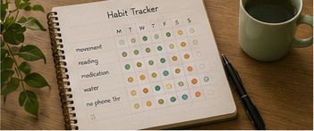 Simple paper habit tracker