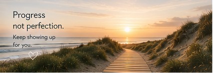 Sunrise over a peaceful coastal path